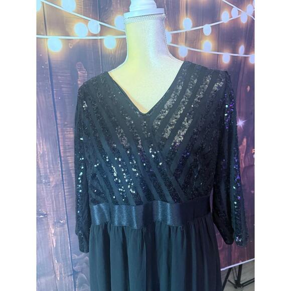 NWT Talisea Long Sequin Gown - Picture 4 of 6